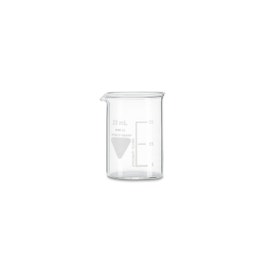 Rasotherm Becherglas niedrige Form mit Ausguss, (Boro 3.3), 25 ml