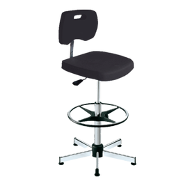neoLab® Laborstuhl, Komfort-Sitzschale, Fußring, höhenverstellbar 545-790 mm