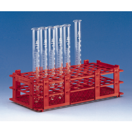 Brand Reagenzglasgestelle, PP, für 32 Röhrchen bis Durchmesser 25 mm, rot